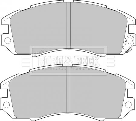 Borg & Beck BBP1480 - Гальмівні колодки, дискові гальма autozip.com.ua