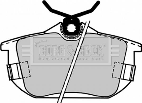 Borg & Beck BBP1488 - Гальмівні колодки, дискові гальма autozip.com.ua