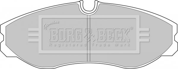 Borg & Beck BBP1436 - Гальмівні колодки, дискові гальма autozip.com.ua