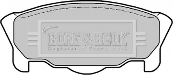 Borg & Beck BBP1431 - Гальмівні колодки, дискові гальма autozip.com.ua