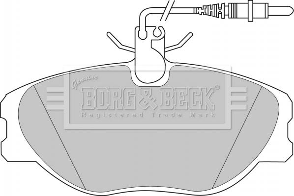 Borg & Beck BBP1438 - Гальмівні колодки, дискові гальма autozip.com.ua