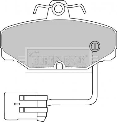 Borg & Beck BBP1433 - Гальмівні колодки, дискові гальма autozip.com.ua