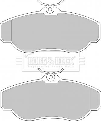 Borg & Beck BBP1429 - Гальмівні колодки, дискові гальма autozip.com.ua