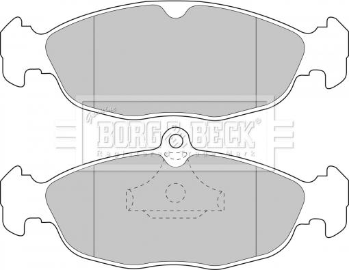 Borg & Beck BBP1424 - Гальмівні колодки, дискові гальма autozip.com.ua