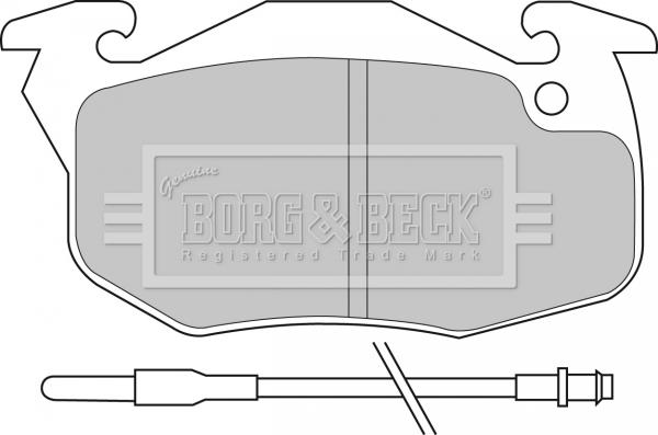 Borg & Beck BBP1425 - Гальмівні колодки, дискові гальма autozip.com.ua