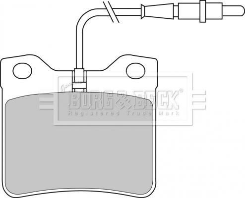 Borg & Beck BBP1421 - Гальмівні колодки, дискові гальма autozip.com.ua