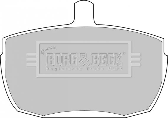 Borg & Beck BBP1422 - Гальмівні колодки, дискові гальма autozip.com.ua