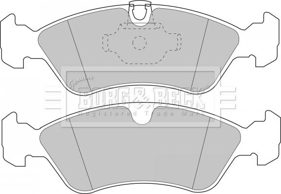 Borg & Beck BBP1474 - Гальмівні колодки, дискові гальма autozip.com.ua