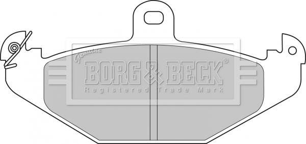 Borg & Beck BBP1478 - Гальмівні колодки, дискові гальма autozip.com.ua