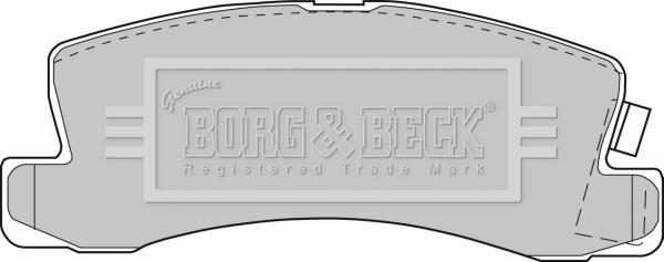 Borg & Beck BBP1477 - Гальмівні колодки, дискові гальма autozip.com.ua