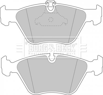 Borg & Beck BBP1590 - Гальмівні колодки, дискові гальма autozip.com.ua