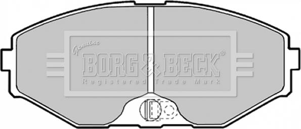 Borg & Beck BBP1598 - Гальмівні колодки, дискові гальма autozip.com.ua