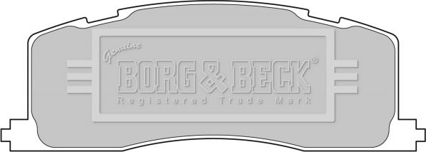 Borg & Beck BBP1593 - Гальмівні колодки, дискові гальма autozip.com.ua
