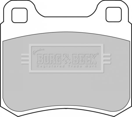 Borg & Beck BBP1544 - Гальмівні колодки, дискові гальма autozip.com.ua