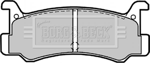Borg & Beck BBP1540 - Гальмівні колодки, дискові гальма autozip.com.ua