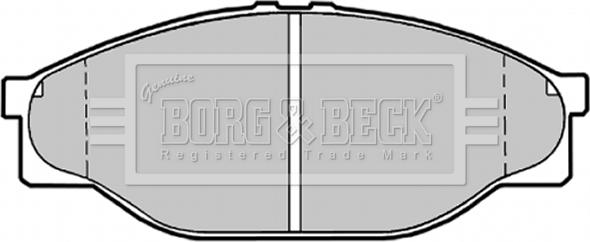 Borg & Beck BBP1548 - Гальмівні колодки, дискові гальма autozip.com.ua