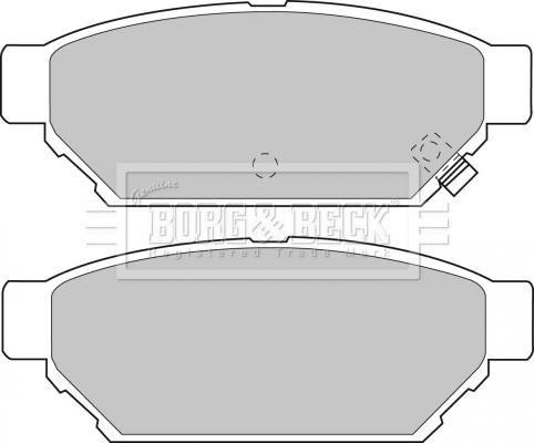 Borg & Beck BBP1543 - Гальмівні колодки, дискові гальма autozip.com.ua