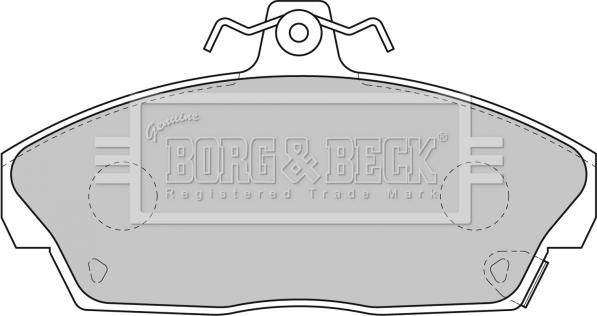 Borg & Beck BBP1559 - Гальмівні колодки, дискові гальма autozip.com.ua