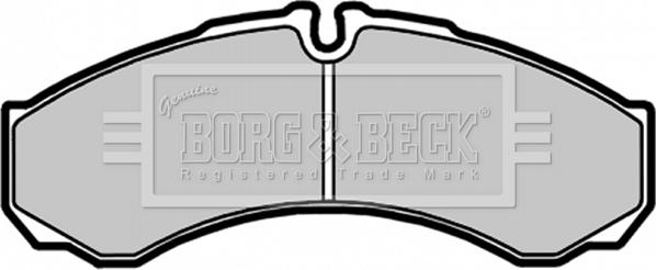 Borg & Beck BBP1554 - Гальмівні колодки, дискові гальма autozip.com.ua