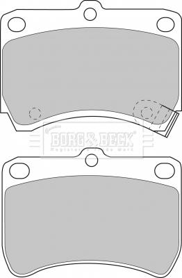 Borg & Beck BBP1553 - Гальмівні колодки, дискові гальма autozip.com.ua