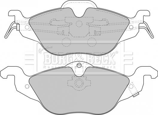 Borg & Beck BBP1563 - Гальмівні колодки, дискові гальма autozip.com.ua