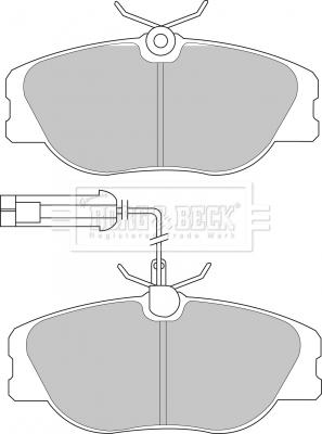 Borg & Beck BBP1567 - Гальмівні колодки, дискові гальма autozip.com.ua