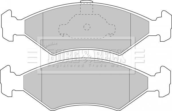 Borg & Beck BBP1509 - Гальмівні колодки, дискові гальма autozip.com.ua