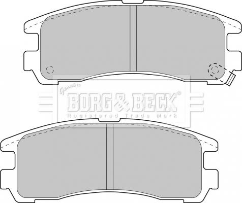 Borg & Beck BBP1500 - Гальмівні колодки, дискові гальма autozip.com.ua