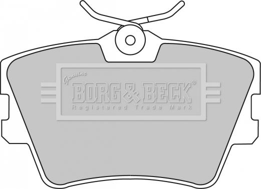 Borg & Beck BBP1501 - Гальмівні колодки, дискові гальма autozip.com.ua