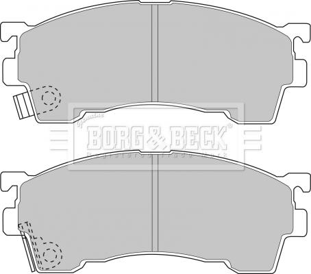 Borg & Beck BBP1516 - Гальмівні колодки, дискові гальма autozip.com.ua