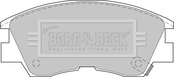 Borg & Beck BBP1511 - Гальмівні колодки, дискові гальма autozip.com.ua