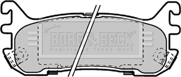 Borg & Beck BBP1584 - Гальмівні колодки, дискові гальма autozip.com.ua