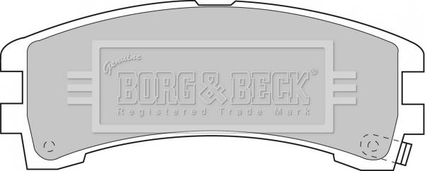 Borg & Beck BBP1586 - Гальмівні колодки, дискові гальма autozip.com.ua