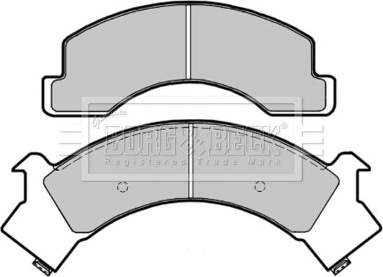 Borg & Beck BBP1580 - Гальмівні колодки, дискові гальма autozip.com.ua