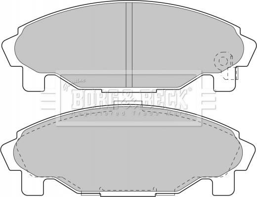 Borg & Beck BBP1581 - Гальмівні колодки, дискові гальма autozip.com.ua