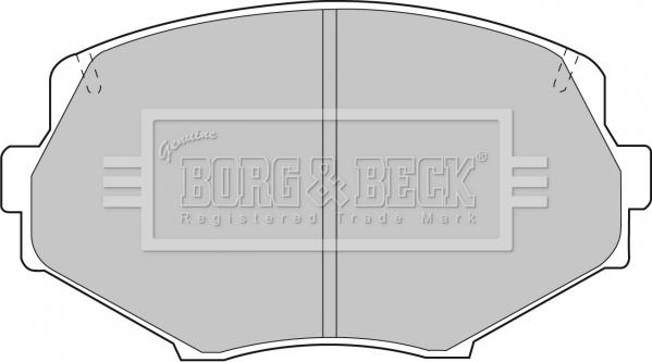 Borg & Beck BBP1583 - Гальмівні колодки, дискові гальма autozip.com.ua
