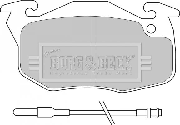 Borg & Beck BBP1532 - Гальмівні колодки, дискові гальма autozip.com.ua