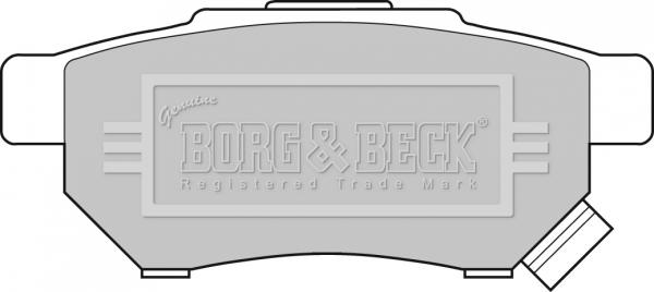 Borg & Beck BBP1526 - Гальмівні колодки, дискові гальма autozip.com.ua