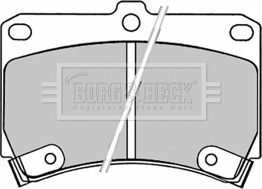 Borg & Beck BBP1520 - Гальмівні колодки, дискові гальма autozip.com.ua