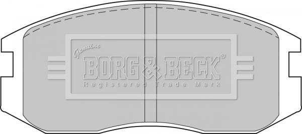 Borg & Beck BBP1521 - Гальмівні колодки, дискові гальма autozip.com.ua