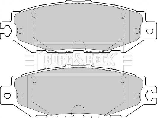 Borg & Beck BBP1570 - Гальмівні колодки, дискові гальма autozip.com.ua