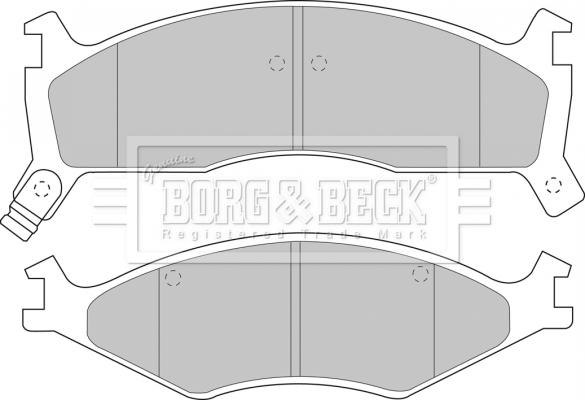 Borg & Beck BBP1573 - Гальмівні колодки, дискові гальма autozip.com.ua