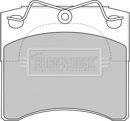 Borg & Beck BBP1572 - Гальмівні колодки, дискові гальма autozip.com.ua