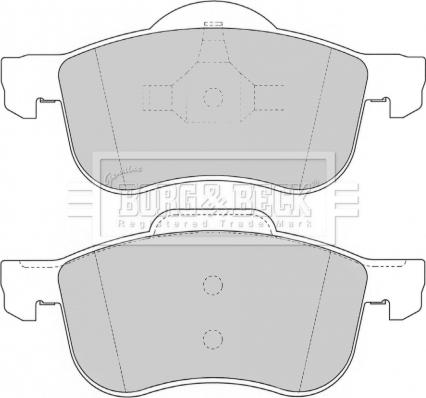 Borg & Beck BBP1695 - Гальмівні колодки, дискові гальма autozip.com.ua