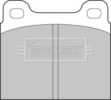 Borg & Beck BBP1698 - Гальмівні колодки, дискові гальма autozip.com.ua