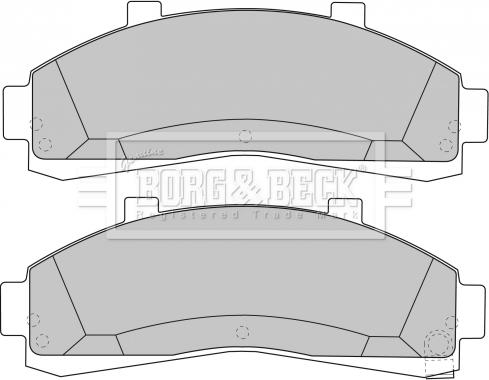 Borg & Beck BBP1644 - Гальмівні колодки, дискові гальма autozip.com.ua