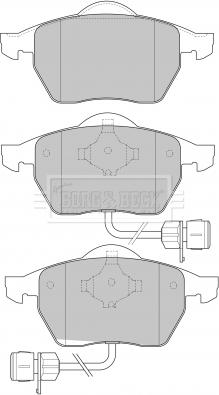 Borg & Beck BBP1646 - Гальмівні колодки, дискові гальма autozip.com.ua