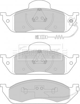 Borg & Beck BBP1640 - Гальмівні колодки, дискові гальма autozip.com.ua