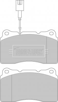 Borg & Beck BBP1655 - Гальмівні колодки, дискові гальма autozip.com.ua