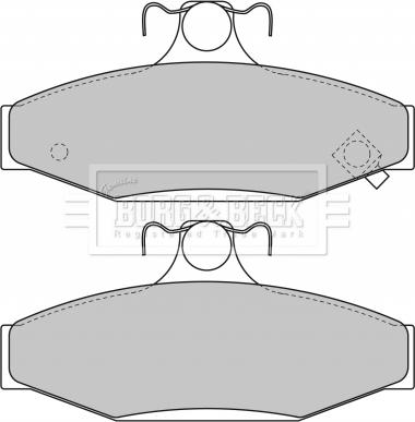 Borg & Beck BBP1650 - Гальмівні колодки, дискові гальма autozip.com.ua